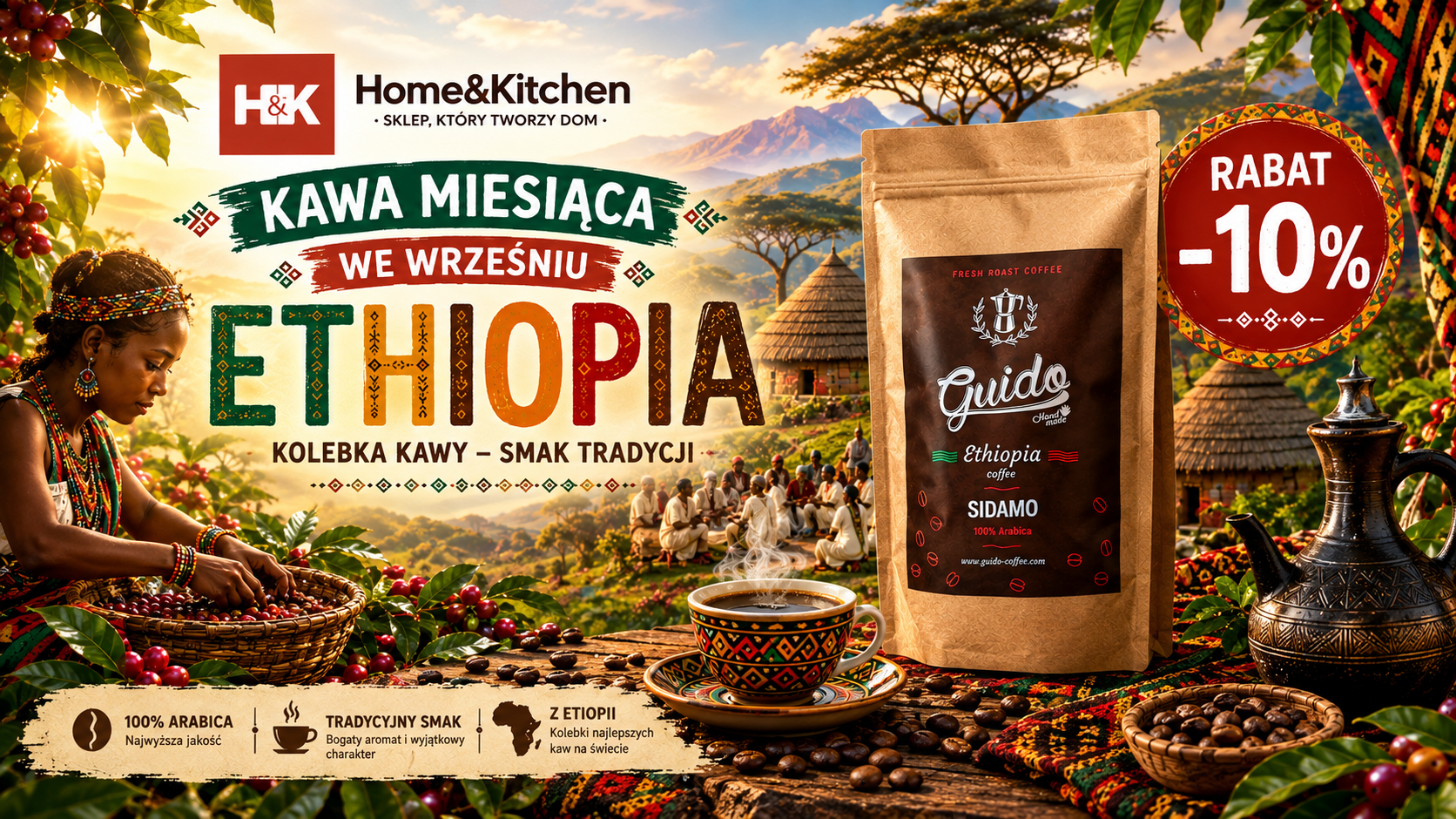 Ethiopia kawa miesiąca wrzesień